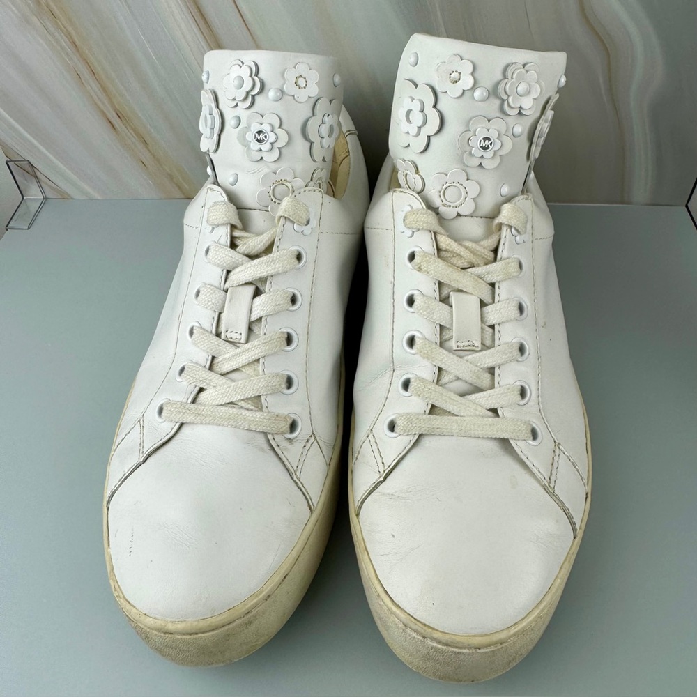 Michael Kors Mindy Leather Platform Sneakers